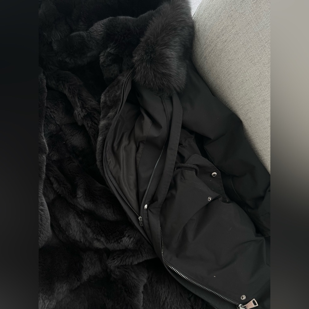 Double-layer rabbit fur Coat - Picture 16 of 16